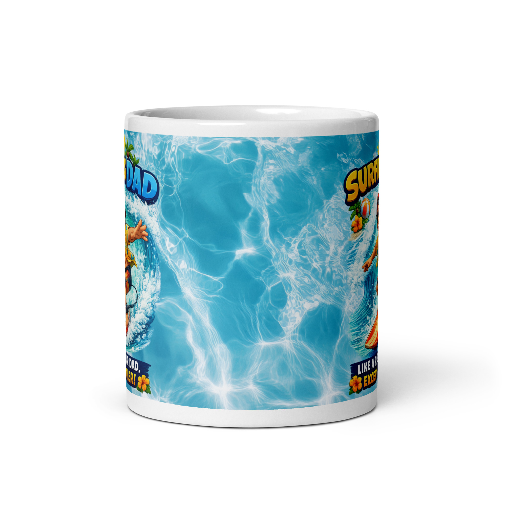 Surfing Dad Mug Surfers Gift For Birthdays Fathers Day