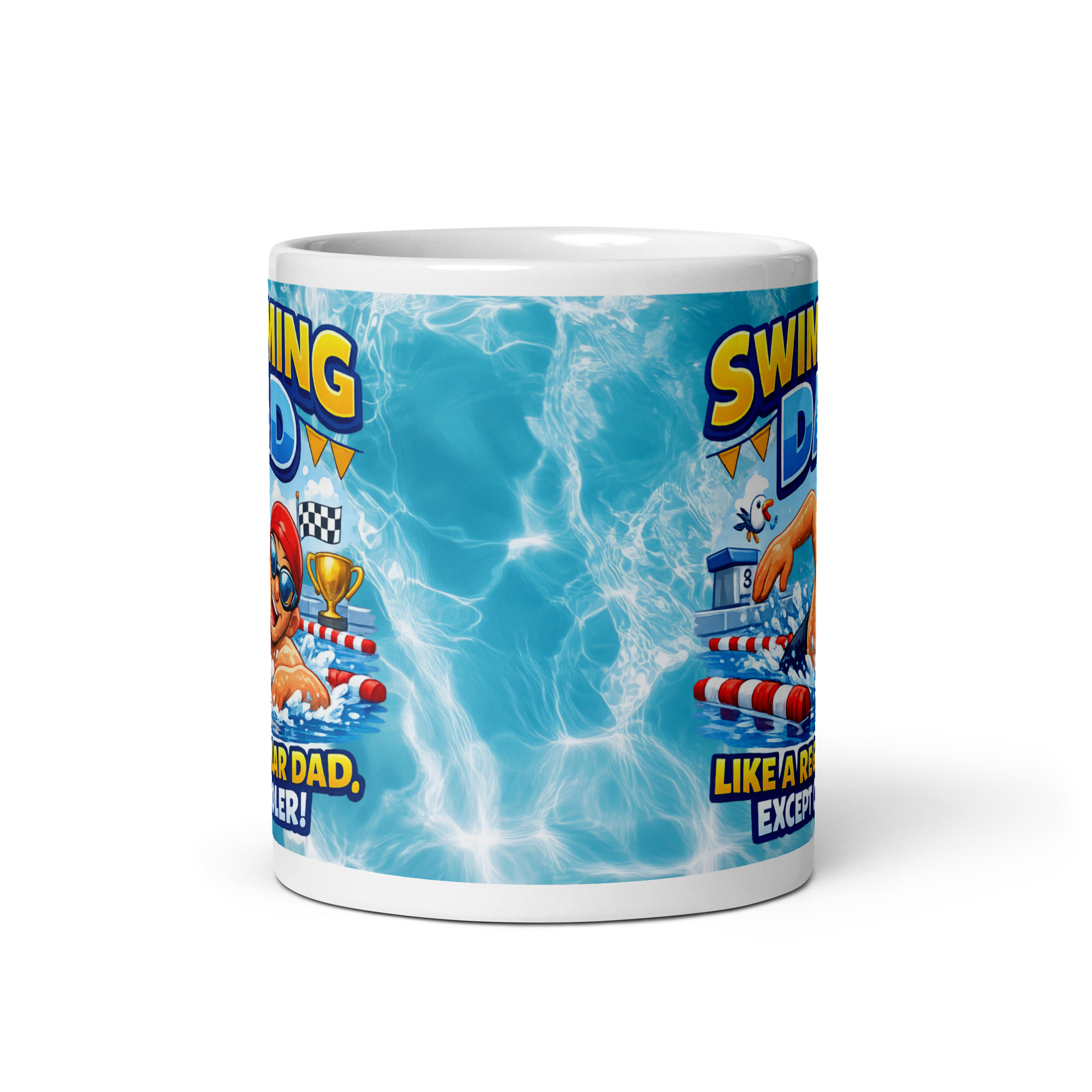 Swimming Dad Mug Swimming Gift For Birthdays Fathers Day