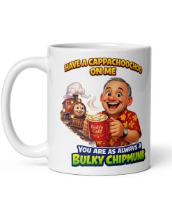 Funny Bob Mortimer Train Guy Mug