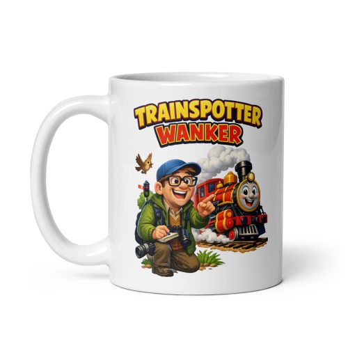 Cheeky Gift For Trainspotters – The Trainspotter Wanker Mug