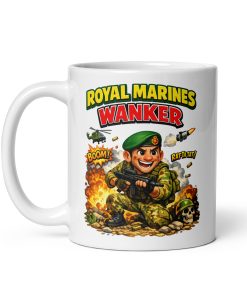 Royal Marines Wanker Mug Funny Gift For Marines
