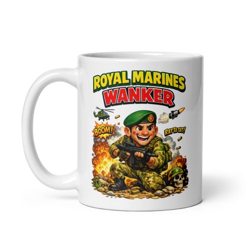 Royal Marines Wanker Mug Funny Gift For Marines