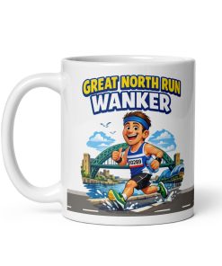 Great North Run Wanker Mug Funny Gift For Runners