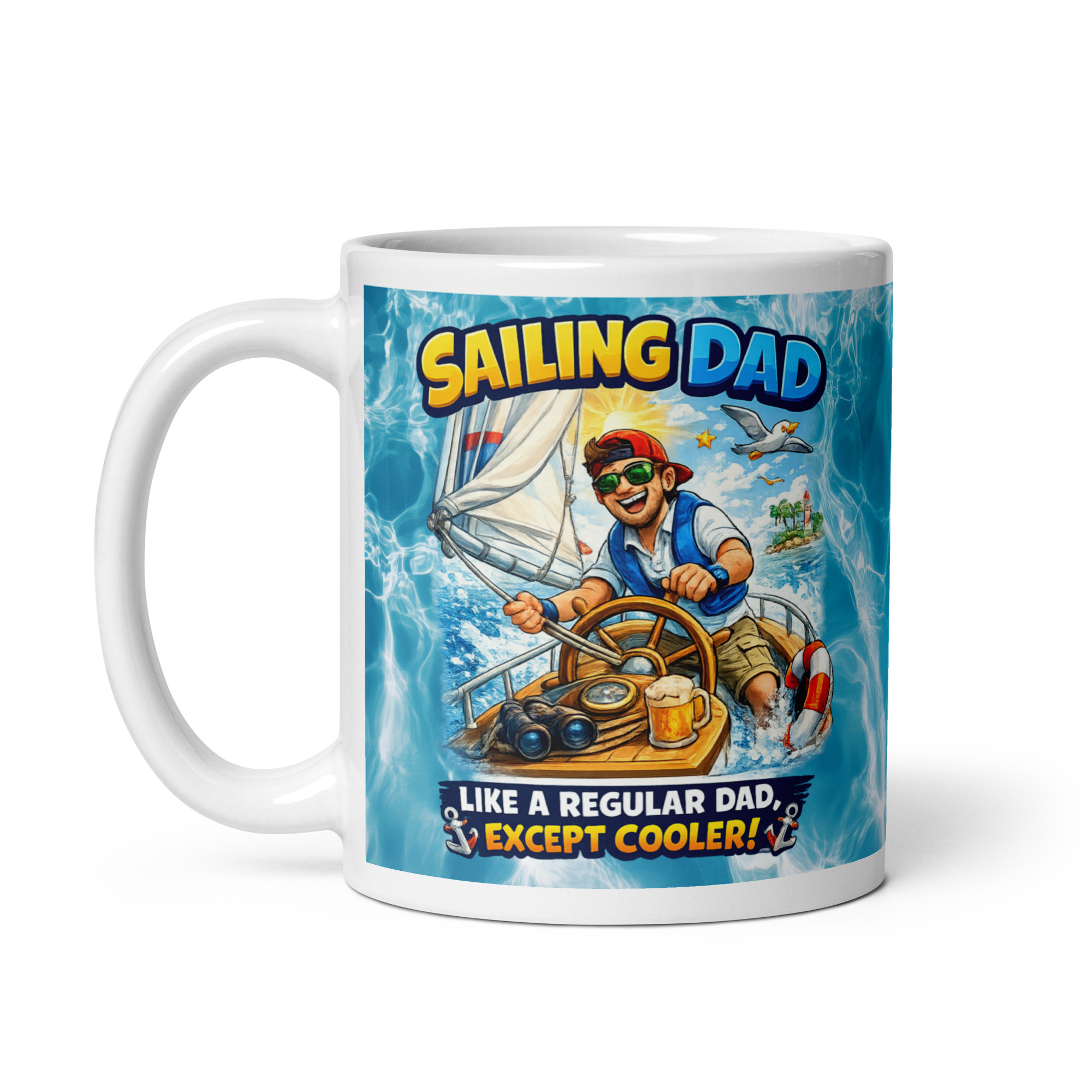 Sailing Dad Mug Sailing Gift For Birthdays Fathers Day