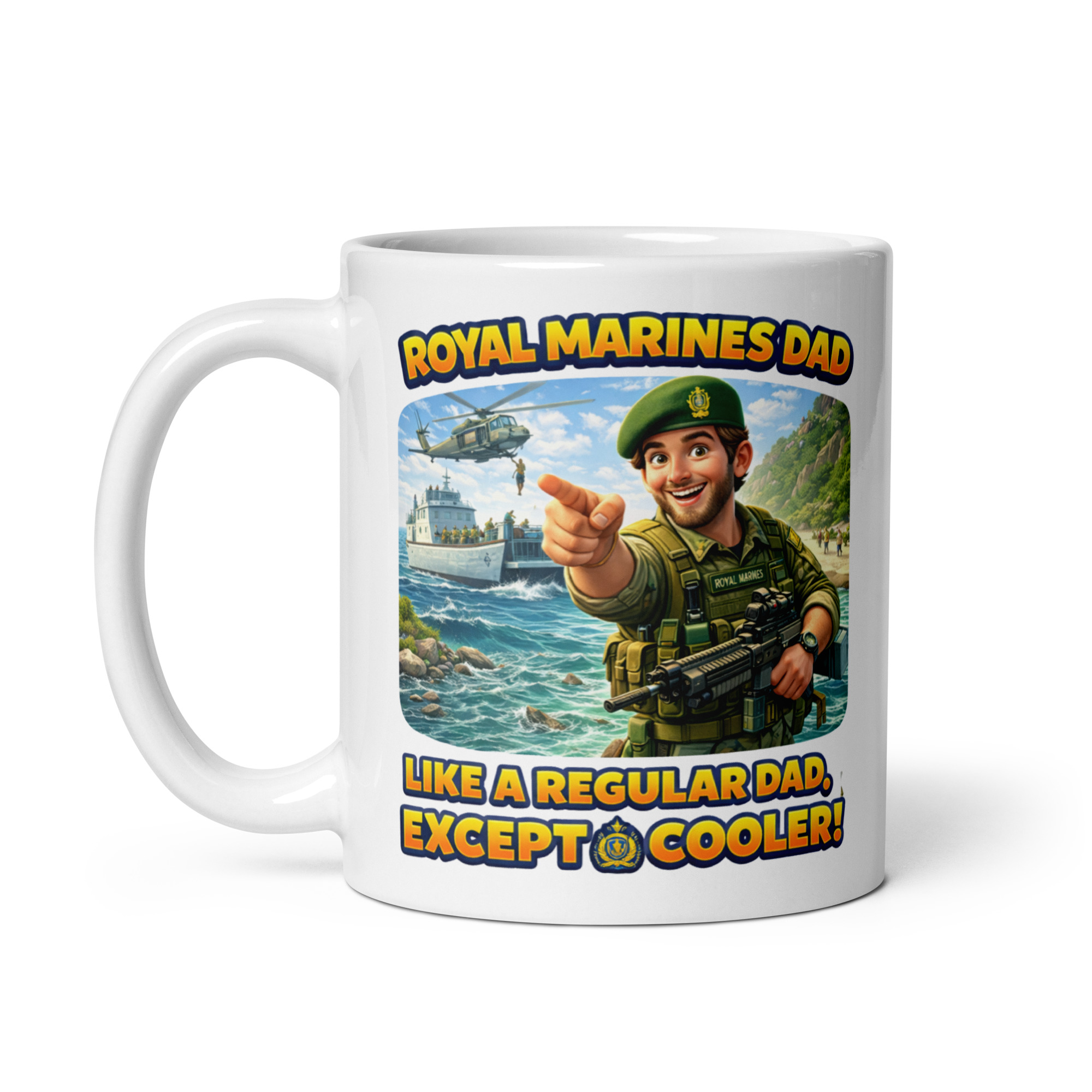 Royal Marines Dad Mug Marines Gift For Birthdays Fathers Day