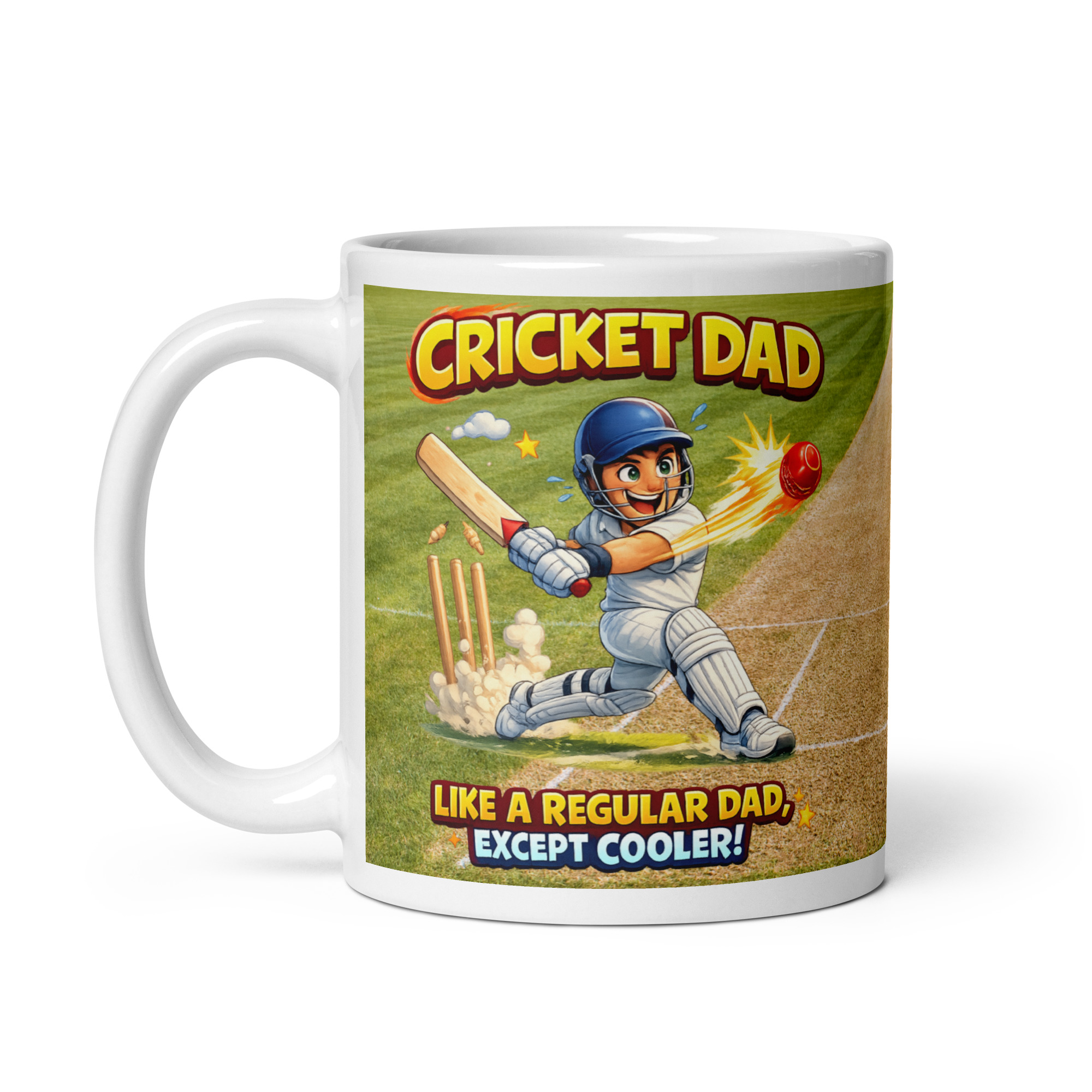Cricket Dad Mug Cricket Gift For Birthdays Fathers Day