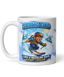 Skiing Dad Mug Skiing Gift For Birthdays Fathers Day