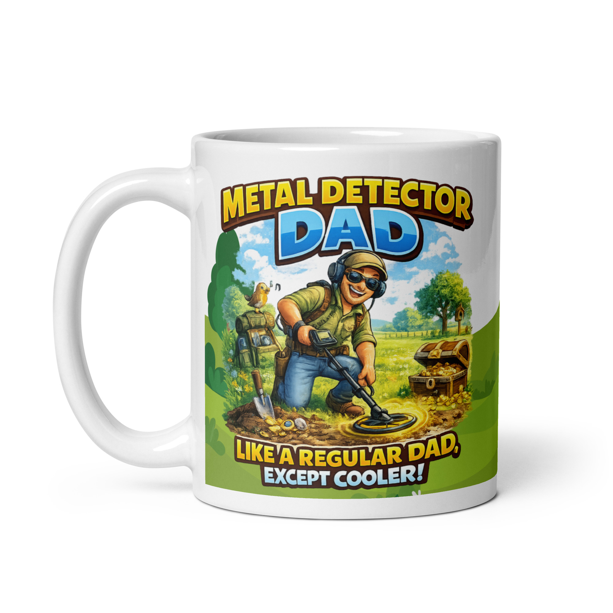 Metal Detecting Dad Mug Detectorist Gift For Birthdays Fathers Day