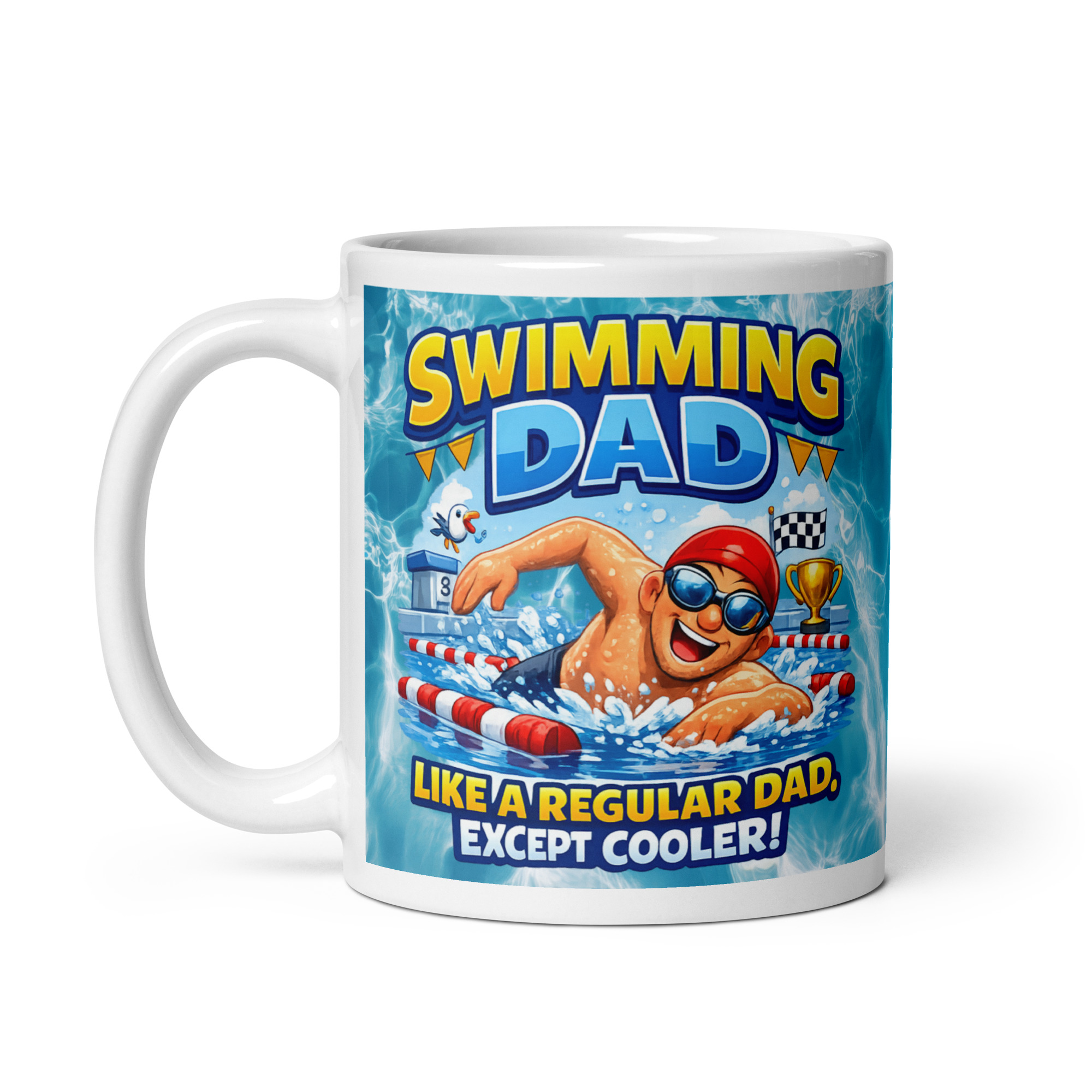 Swimming Dad Mug Swimming Gift For Birthdays Fathers Day