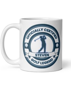 Personalised Golf Mug, Funny Golf Gift For Him, Custom Name Golf Mug