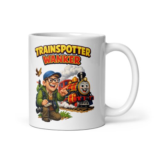Cheeky Gift For Trainspotters – The Trainspotter Wanker Mug