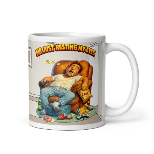 Mr Just Resting My Eyes Mug Gift For Sofa Sleepers