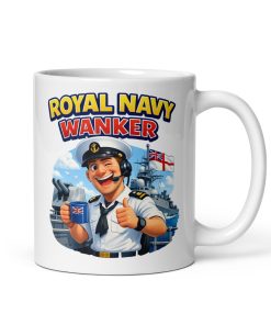 Royal Navy Wanker Mug Funny Gift For Royal Navy