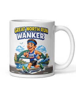 Great North Run Wanker Mug Funny Gift For Runners