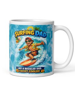 Surfing Dad Mug Surfers Gift For Birthdays Fathers Day