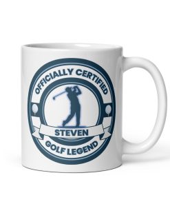 Personalised Golf Mug, Funny Golf Gift For Him, Custom Name Golf Mug