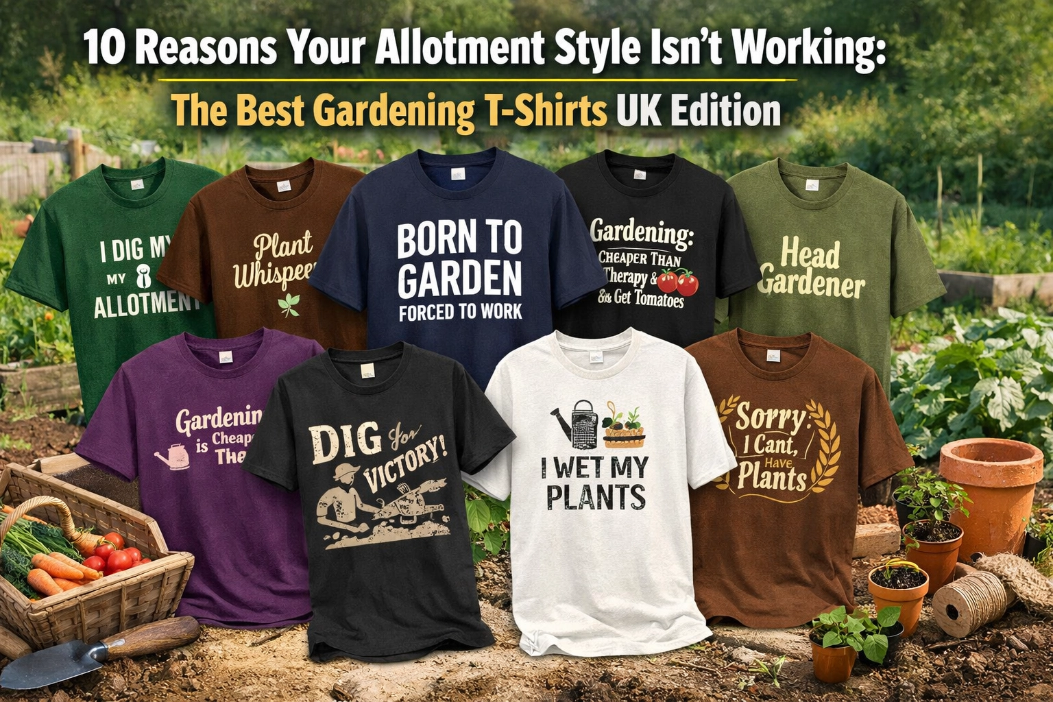 10 Gardening T-shirts