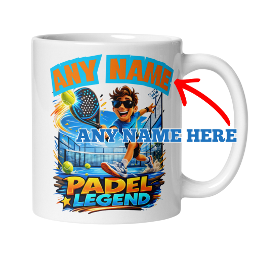 Personalised Padel  Mug