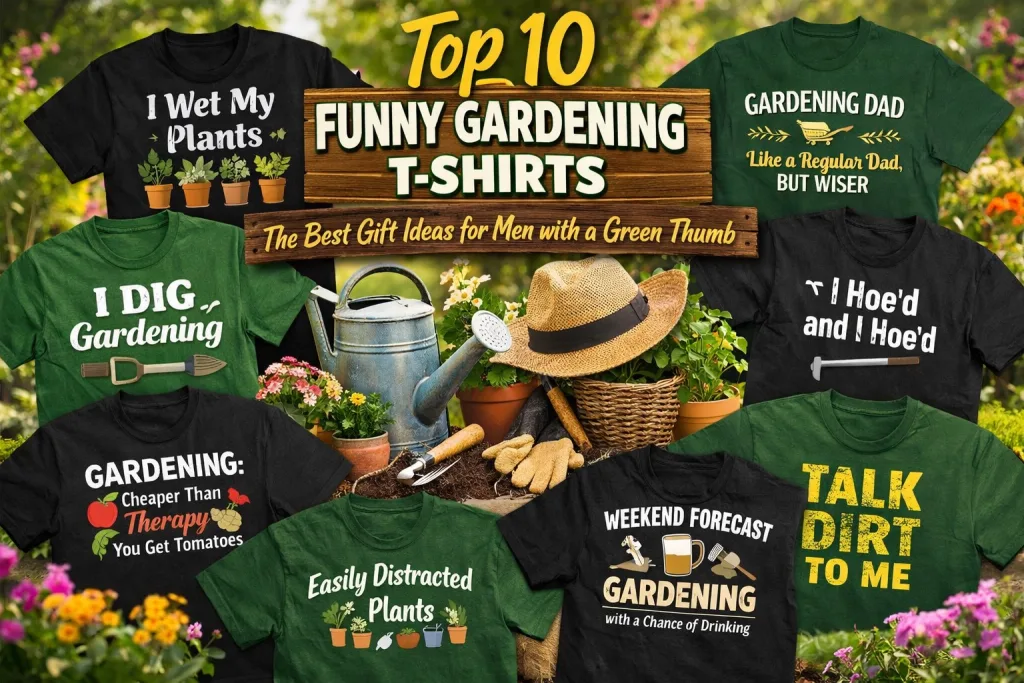 Top 10 Funny Gardening T-shirts