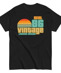 1986 Birth Year Gift T-Shirt Real 86 Vintage Limited Edition