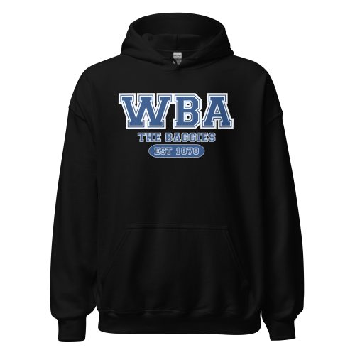 West Brom Hoodie WBA The Baggies Est 1878 Hoodie Black