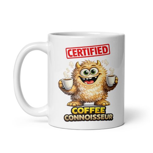 Certified Coffee Connoisseur Mug Funny Gift For Coffee Lovers