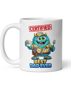 Certified Best Dad Ever Mug Funny Fathers Gift Mug