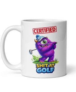 Certified Shit At Golf Mug Funny Mug For Golfers Gift