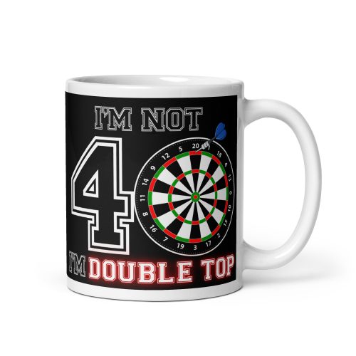Darts 40th Birthday Mug I’m Double Top Darts Mug