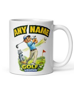 PERSONALISED Golf Mug, Funny Golf Mugs, Custom Name Golf Mug