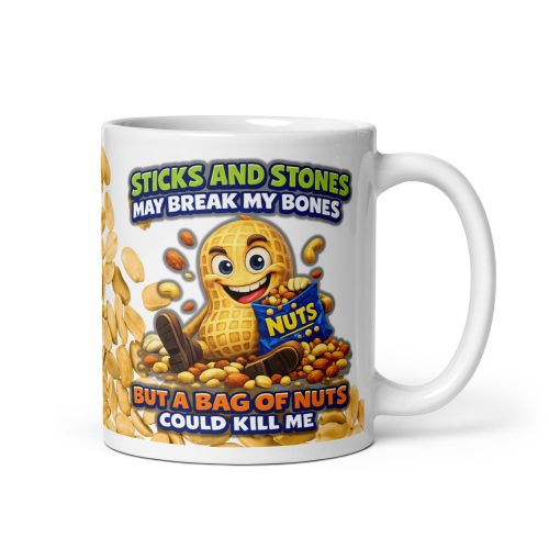 Nut Allergy Gift Mug Fun Present For Someone With Nut Allergy