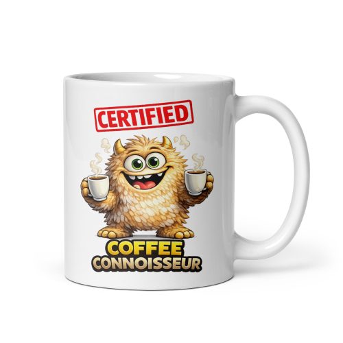 Certified Coffee Connoisseur Mug Funny Gift For Coffee Lovers
