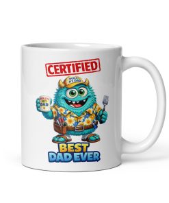 Certified Best Dad Ever Mug Funny Fathers Gift Mug