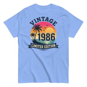 Vintage 1986 Limited Edition Tshirts Retro 80’s Design t-shirt