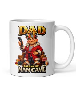 Dad Lord Of The Man Cave Mug Funny Gift For Dads