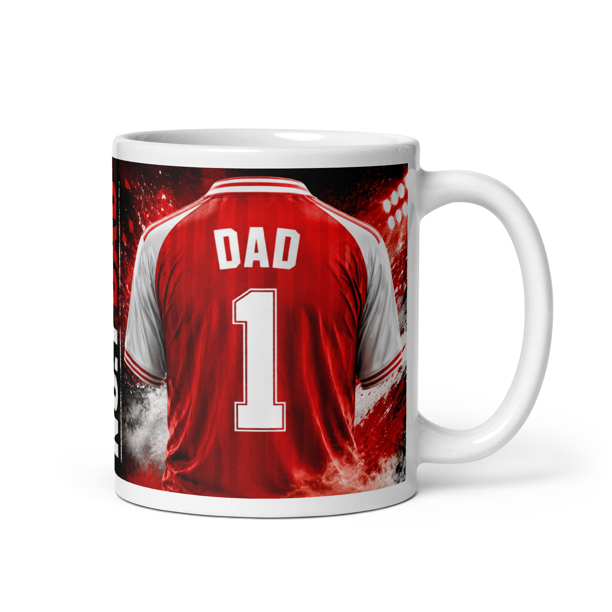 Arsenal FC Number 1 Dad Mug Fathers Day Dad Birthday Mug