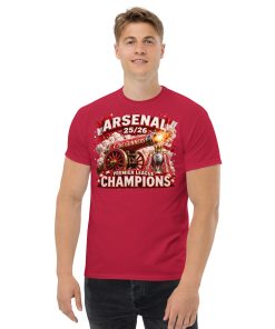 Arsenal Premier League Winners T-shirt 25/26 Champions tshirts cardinal
