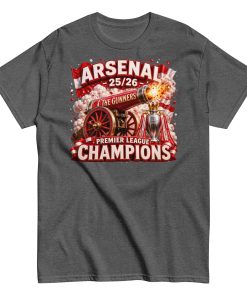 Arsenal Premier League Winners T-shirt 25/26 Champions tshirts dark heather