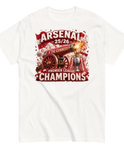 Arsenal Premier League Winners T-shirt Champions tshirts white