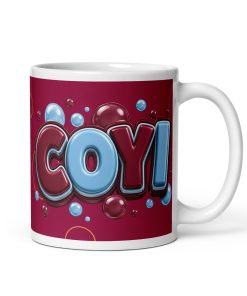 COYI WHUFC Legend Mug – Claret & Blue With Bubbles Gift Mug