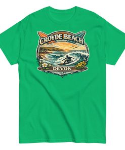 Croyde Beach Devon – Surfing Wave T-shirt Men’s classic tee