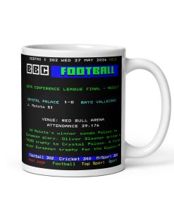 Crystal Palace Conference League Final 2026 Ceefax Mug