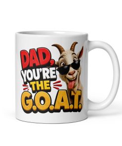 Dad Mugs – Dad You’re The GOAT funny gift mug for Dads