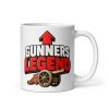 GUNNERS LEGEND MUG – Arsenal Fans Gift Red/White Glossy Mug