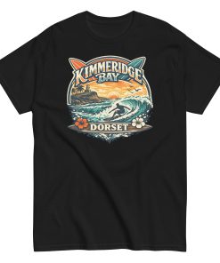 Kimmeridge Bay Dorset – Surfing Beach Design T-shirt Surfing in Dorset