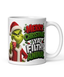 Merry Christmas Ya Filthy Animal Grinch Christmas Gift mug