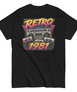 Retro 1981 Men’s T-shirt Birthday Gift