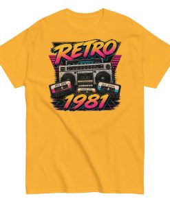 Retro 1981 Men’s T-shirt Birthday Gift