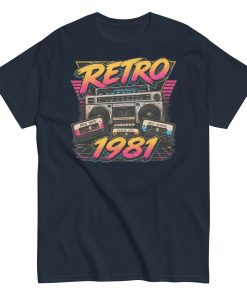 Retro 1981 Men’s T-shirt Birthday Gift