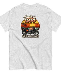 Built in 1974 Classic T-shirt retro motorbike design